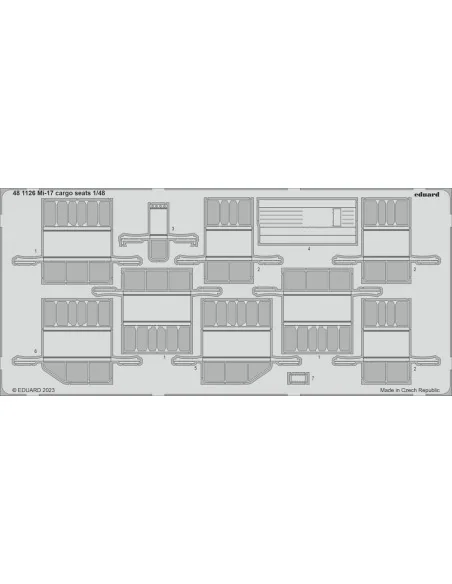 Mi-17 cargo seats, 1/48 - Eduard Accessories 481126