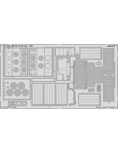 SM.79 bomb bay 1/48 EDUARD, 1/48 - Eduard Accessories 481129
