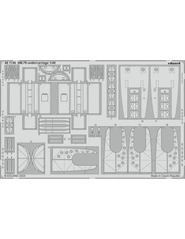 SM.79 undercarriage 1/48 EDUARD, 1/48 - Eduard Accessories 481130