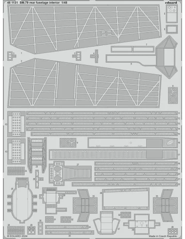 SM.79 rear fuselage interior 1/48 EDUARD, 1/48 - Eduard Accessories...