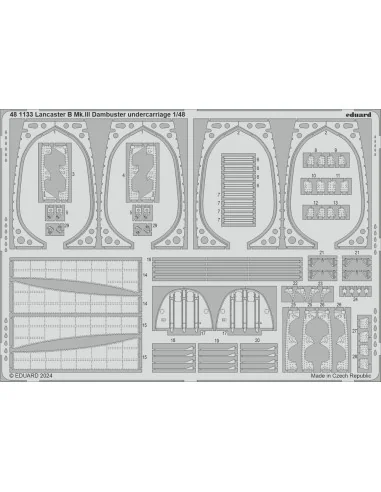 Lancaster B Mk.III Dambuster undercarriage 1/48 HKM, 1/48 - Eduard ...