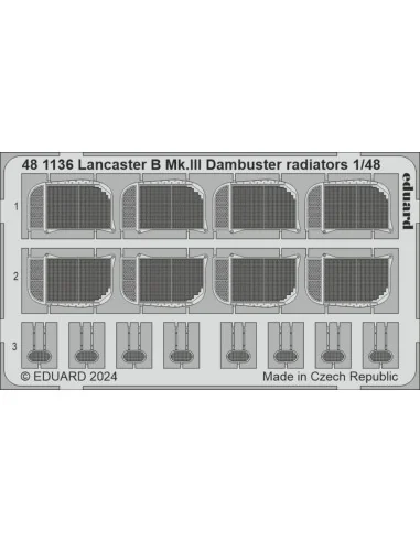 Lancaster B Mk.III Dambuster radiators 1/48 HKM, 1/48 - Eduard Acce...