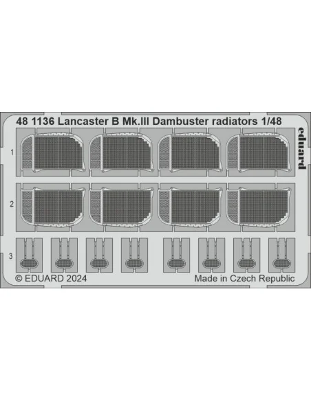[NO_DESC] Lancaster B Mk.III Dambuster radiators 1/48 HKM, 1/48 - E...