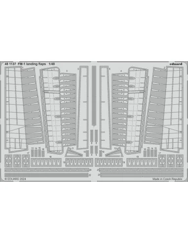[NO_DESC] FM-1 landing flaps TAMIYA, 1/48 - Eduard Accessories 481137