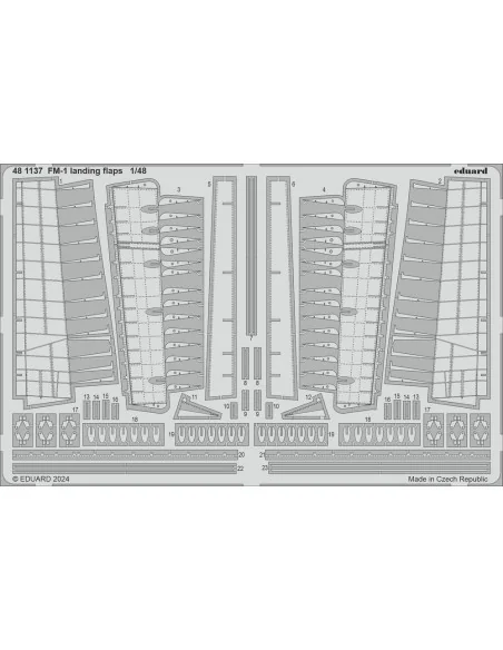 [NO_DESC] FM-1 landing flaps TAMIYA, 1/48 - Eduard Accessories 481137