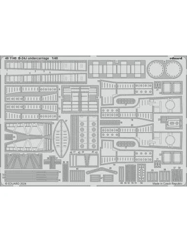 [NO_DESC] B-24J undercarriage, 1/48 - Eduard Accessories 481140
