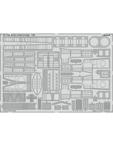 B-24J undercarriage, 1/48 - Eduard Accessories 481140