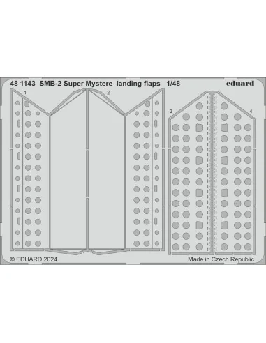 [NO_DESC] SMB-2 Super Mystere landing flaps, 1/48 - Eduard Accessor...