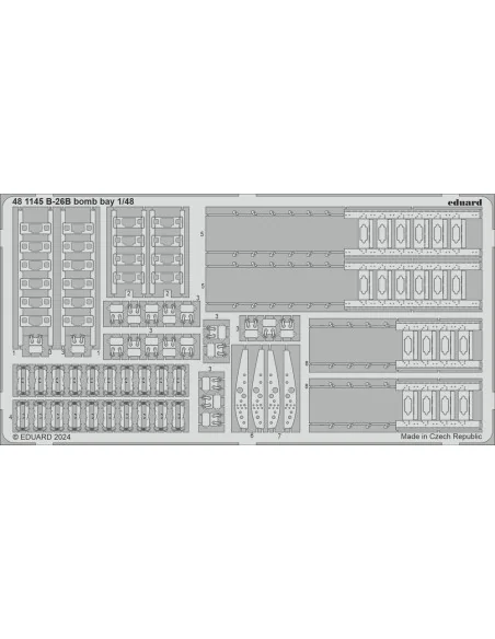 B-26B bomb bay, 1/48 - Eduard Accessories 481145