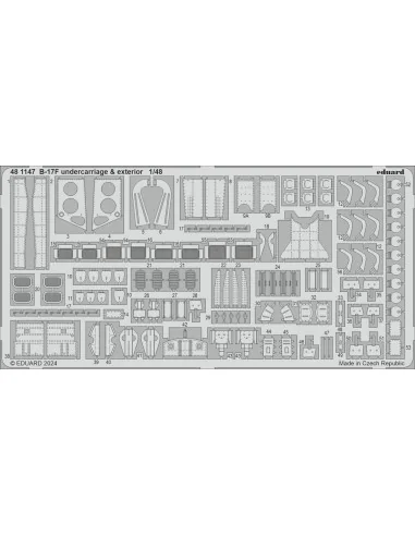 [NO_DESC] B-17F undercarriage & exterior, 1/48 - Eduard Accessories...