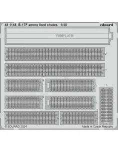 [NO_DESC] B-17F ammo feed chutes, 1/48 - Eduard Accessories 481148