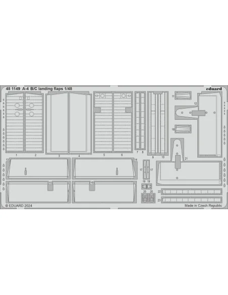 [NO_DESC] A-4B/C landing flaps, 1/48 - Eduard Accessories 481149