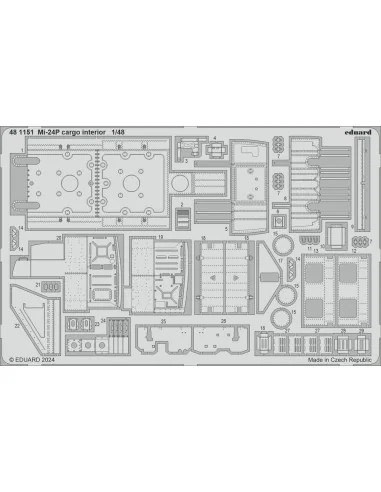 Mi-24P cargo interior, 1/48 - Eduard Accessories 481151