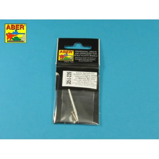 Early barrel for Valentine Mk.II to VII or Matilda Mk.III/IV with B...