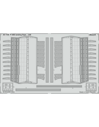 P-40E landing flaps EDUARD, 1/48 - Eduard Accessories 481155