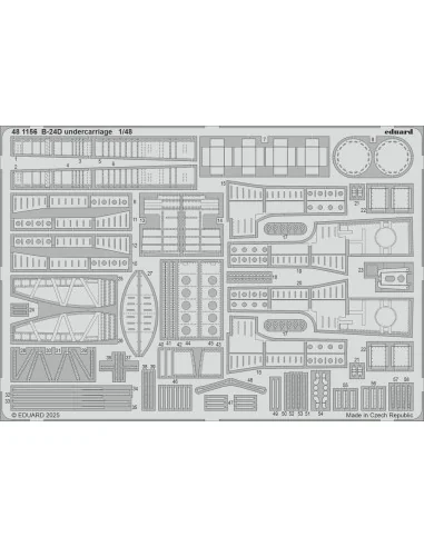 B-24D undercarriage HOBBY BOSS, 1/48 - Eduard Accessories 481156