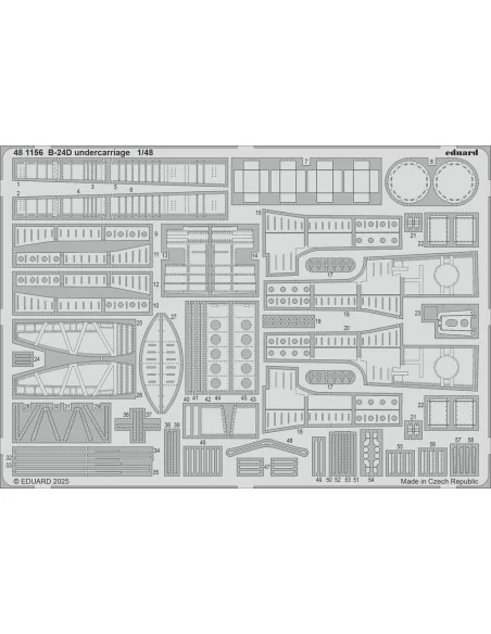 [NO_DESC] B-24D undercarriage HOBBY BOSS, 1/48 - Eduard Accessories...