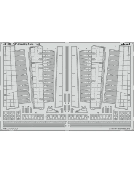 [NO_DESC] F4F-4 landing flaps ACADEMY, 1/48 - Eduard Accessories 48...