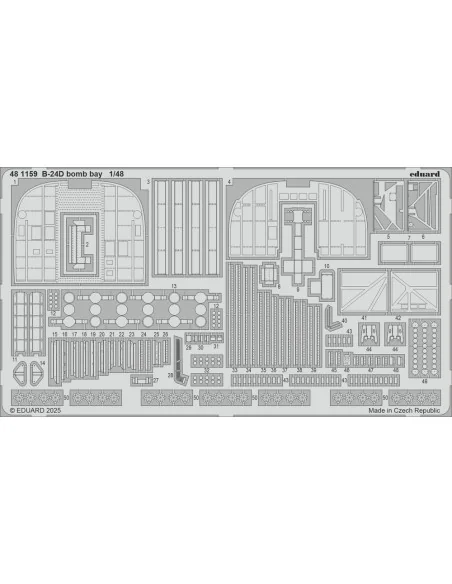 B-24D bomb bay HOBBY BOSS, 1/48 - Eduard Accessories 481159