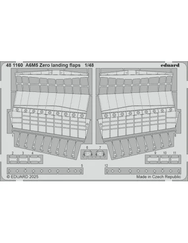 A6M5 Zero landing flaps FINE MOLDS, 1/48 - Eduard Accessories 481160