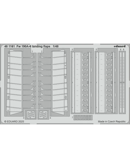 [NO_DESC] Fw 190A landing flaps EDUARD, 1/48 - Eduard Accessories 4...