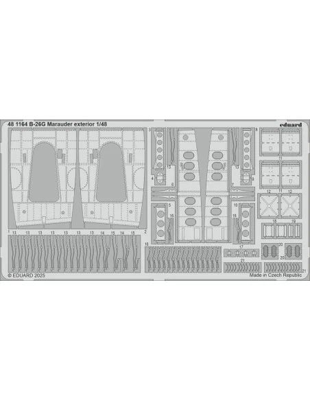 B-26G Marauder exterior ICM, 1/48 - Eduard Accessories 481164