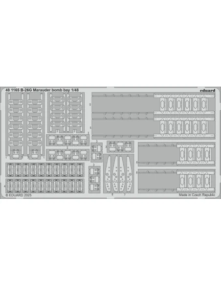[NO_DESC] B-26G Marauder bomb bay ICM, 1/48 - Eduard Accessories 48...