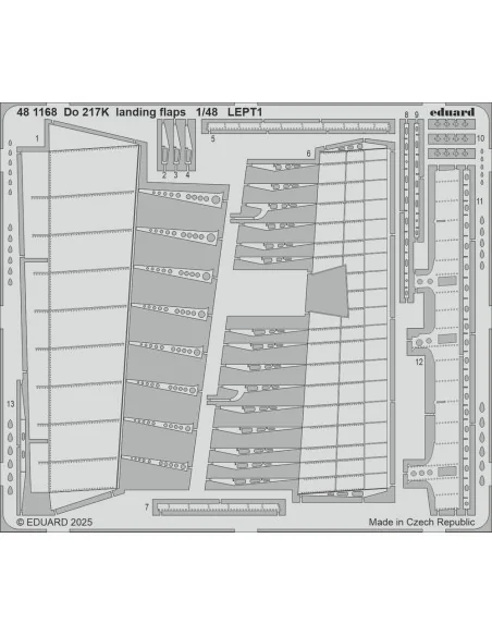 Do 217K landing flaps ICM, 1/48 - Eduard Accessories 481168