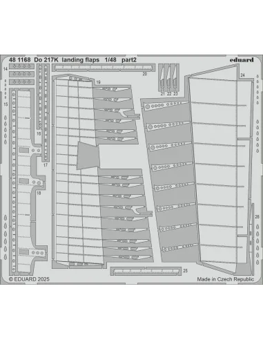 Do 217K landing flaps ICM, 1/48 - Eduard Accessories 481168