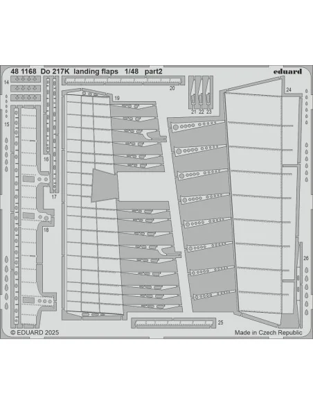 [NO_DESC] Do 217K landing flaps ICM, 1/48 - Eduard Accessories 481168