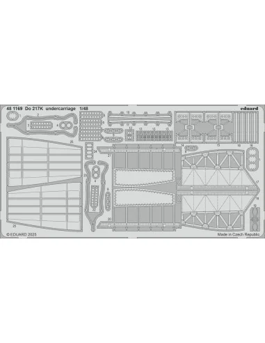 Do 217K undercarriage ICM, 1/48 - Eduard Accessories 481169