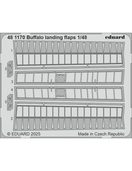 Buffalo landing flaps TAMIYA, 1/48 - Eduard Accessories 481170
