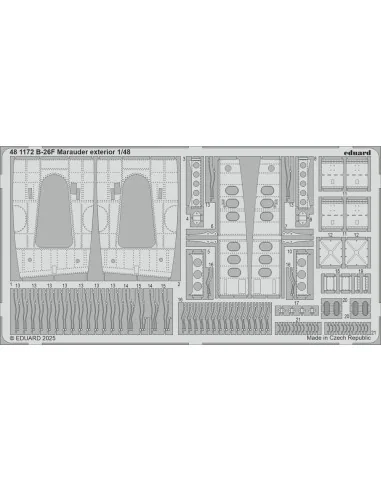 B-26F Marauder exterior ICM, 1/48 - Eduard Accessories 481172