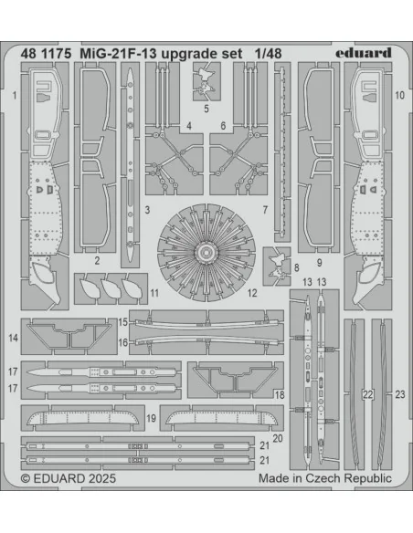 MiG-21F-13 upgrade set 1/48 for Eduard, 1/48 - Eduard Accessories 4...