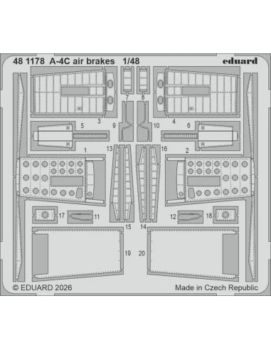 A-4C air brakes for Hobby Boss, 1/48 - Eduard Accessories 481178