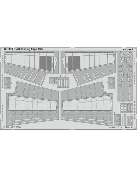 [NO_DESC] P-400 landing flaps for Arma Hobby, 1/48 - Eduard Accesso...
