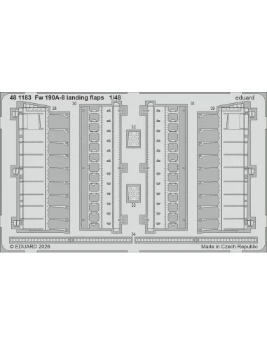 Fw 190A-8 landing flaps for Hobby Boss, 1/48 - Eduard Accessories 4...
