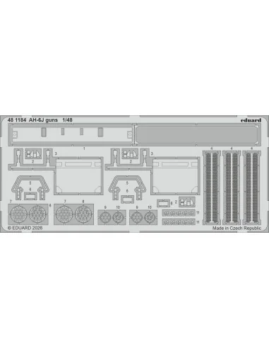 AH-6J guns for ICM, 1/48 - Eduard Accessories 481184