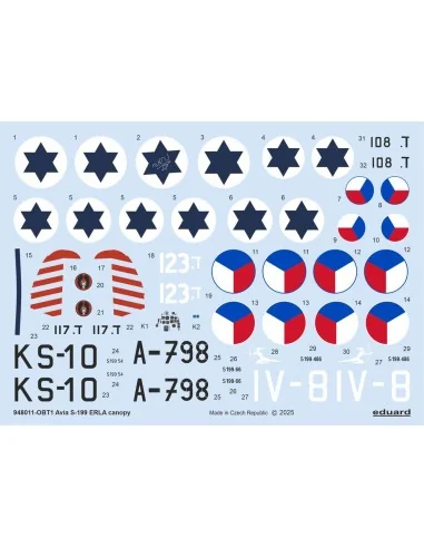 Avia S-199 ERLA canopy, 1/48 - Eduard Plastic Kits 948011