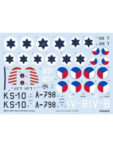 [NO_DESC] Avia S-199 ERLA canopy, 1/48 - Eduard Plastic Kits 948011
