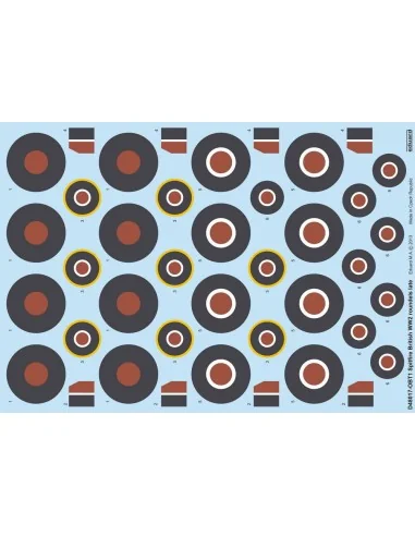[NO_DESC] Spitfire British WW2 roundels late, 1/48 - Eduard Accesso...