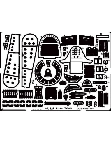 Ki-44 Tojo, 1/48 - Eduard Accessories 48212
