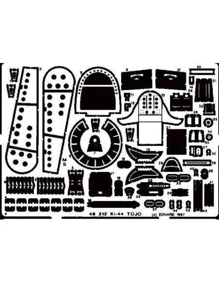 [NO_DESC] Ki-44 Tojo, 1/48 - Eduard Accessories 48212