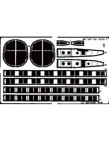 Heinkel He-219 UHU, 1/48 - Eduard Accessories 48231