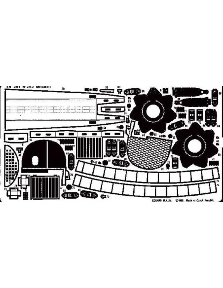 B-25J Mitchell, 1/48 - Eduard Accessories 48261