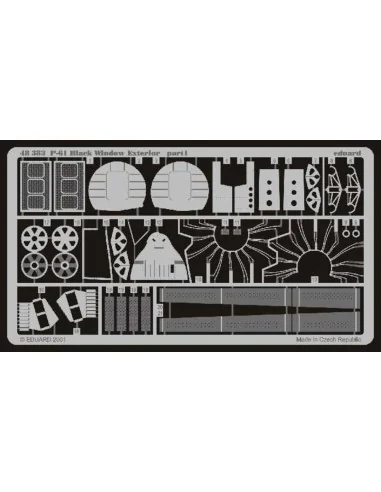 P-61 Black Widow Exterior, 1/48 - Eduard Accessories 48383