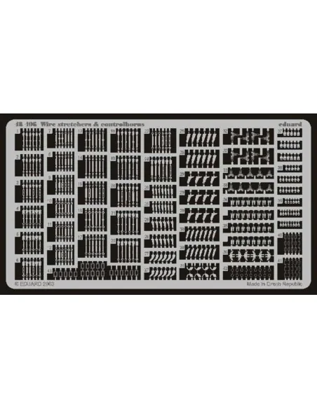Wire stretchers & controlhorns, 1/48 - Eduard Accessories 48406