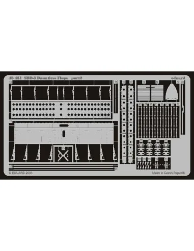 SBD-3 Dauntless Landeklappen Flaps, 1/48 - Eduard Accessories 48451
