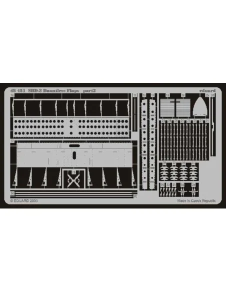 SBD-3 Dauntless Landeklappen Flaps, 1/48 - Eduard Accessories 48451