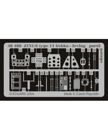 [NO_DESC] J1N1-S Type 11 Gekko-Irving, 1/48 - Eduard Accessories 48480